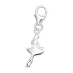 C370-32126 - 925 Sterling Silver Ballerina Dangle Charm