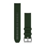 Garmin Quickfit 22 Watch Straps - Pine Green Silicone Strap