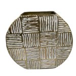 Metal Vase Gold 23X8.9X20.3CM