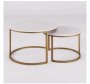 Ig Furn- Space Savers Nesting Tables Gold Frame