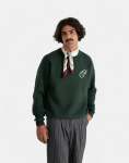 Initial Knit Green Sweatshirt - XXXL Green
