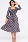 Paris Long Sleeve Midi Evening Dress With Pockets