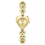 Guess Gold Tone Heart-shaped Ladies Analog Watch