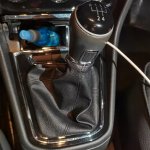 Universal Car Gear Shift Knob Cover Pu Leather Manual Transmission Shifter Boot Protector With Red Stitching Design Easy To Inst