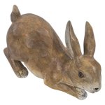 Habitat Rabbit Figurine Wooden Height: 16CM