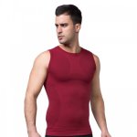 Men Body Slimming Shaper Vest - Red