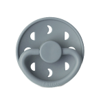 Silicone Glow In The Dark Moon Pacifier - Size 1 - Stone Blue