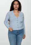 Plus Cardigan Flurry - Light pastel Gray