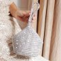 Mini Evening Clutch Purse Elegant Designer Handbag With Lightweight Design Perfect For Parties Weddings And Festivals(16.51cmx 12.95cm)
