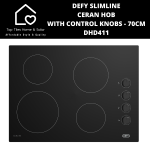 Defy Slimline Ceran Hob With Control Knobs - 70CM DHD411