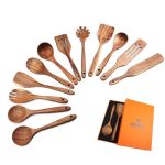 Wooden Spoons For Cooking 12 Pack Wooden Utensils For Cooking Wooden Cooking Utensils Wooden Kitchen Utensils Set Natural Teak W