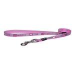 Rogz Pupz Reflecto Small 11mm Reflective Puppy Fixed Long - Pink Bones