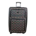 Smte Trolley 1-PIECE Travel Luggage Spinner Fabric Grey 63 Cm With Keychain