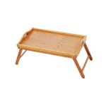 Bamboo Bed Tray With Foldable Legs Brown