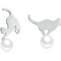 Za Playful Cat Earrings