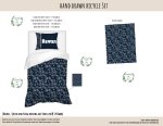 Kids Duvet Set Hand Drawn Bicycle