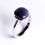 Aster Silver Stack Indigo Crystal Ring - 7 Indigo