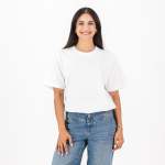 Lc Badge Ladies Crew Tee - White - 3XL