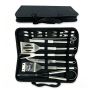 19 Piece Stainless Steel Braai Bbq Tool Set Portable Carry Bag Grilling