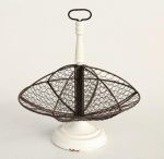 Wire Fruit Basket On Stand Swizle – 38X35CM