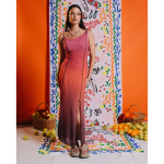 Barcelona Mesh Dress In Ombre Tie Dye - S