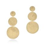 Infinity Triple Disc Earrings - 18KT Yellow Gold Vermeil