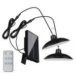 Solar LED Indoor And Outdoor Double Lights With Panel And Remote