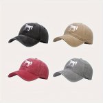 1PC Unisex Sunshade Breathable Adjustable Baseball Cap With Horse Embroidery For Outdoor Sport