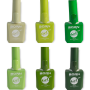 Bb Uv/led Gel Nail Polish - Shades Of Green 1 - 6 Piece - Nails By Nicole