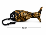 The Captains Catch Fish Cushion & Tug Toy - Petite 40CM Leopard Print