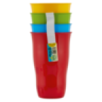 Bright Plastic Picnic Stackable Tumbler Set 650ML 4-PACK Colour May Vary
