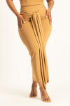 Savannah Wrap Tie Detail Skirt - Toasted Coconut - L