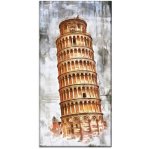Pisa Leaning Tower Art Photography Wall Canvas Print 400 X 800