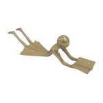 Brass Reading Girl Figurine 31CM