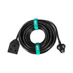 15 Meter 2.5MM Mains Extension Cable 2.5MM Pure Copper Inductors Heavy Duty 3 Pin Plug & Janus Wit