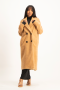 Anna Button Detail Coat - Toasted Coconut - S