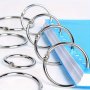 10Pcs Metal Book Ring Opening Looper Ring Looper Ring Binding Iron Ring Card Activity Ring
