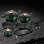 Berlinger Haus 12 Piece Titanium Coating Cookware Set - Emerald Collection - Smartware