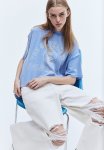 Oversized Motif-detail T-Shirt - Blue University