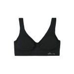 Bamboo Padded Shaper Crop Bra Assorted - Large Black