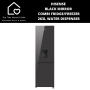Hisense Black Mirror Combi Fridge/freezer - 263L Water Dispenser