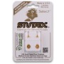 Studex Regular Starlite Crystal Earrings Gold Plated