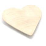 Organic Heart Wooden Plate