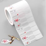 2 Rolls - 1000 Floral Jewelry Price Tags Handcrafted Kraft Paper Waterproof Self-adhesive Labels For Wood Surfaces Matte Finish