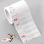 2 Rolls - 1000 Floral Jewelry Price Tags Handcrafted Kraft Paper Waterproof Self-Adhesive Labels For Wood Surfaces Matte Finish