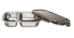 Stainless Steel 2 Division Bento Container 900ML For
