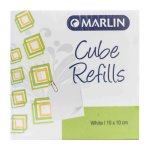 Marlin Cube Refills White 10X10CM In Shrink-wrap