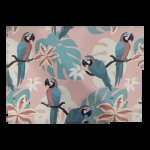 Disposable Placemats Monstera & Parrots 24 Piece
