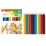 EC113-24 Enovation Coloured Pencil 24 Colour Full Length – 6921734936684
