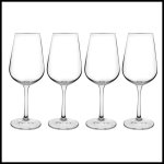 Consol 360ML Vienna Crystal Stem White Wine Glass 4PK Durable Titanium 17164